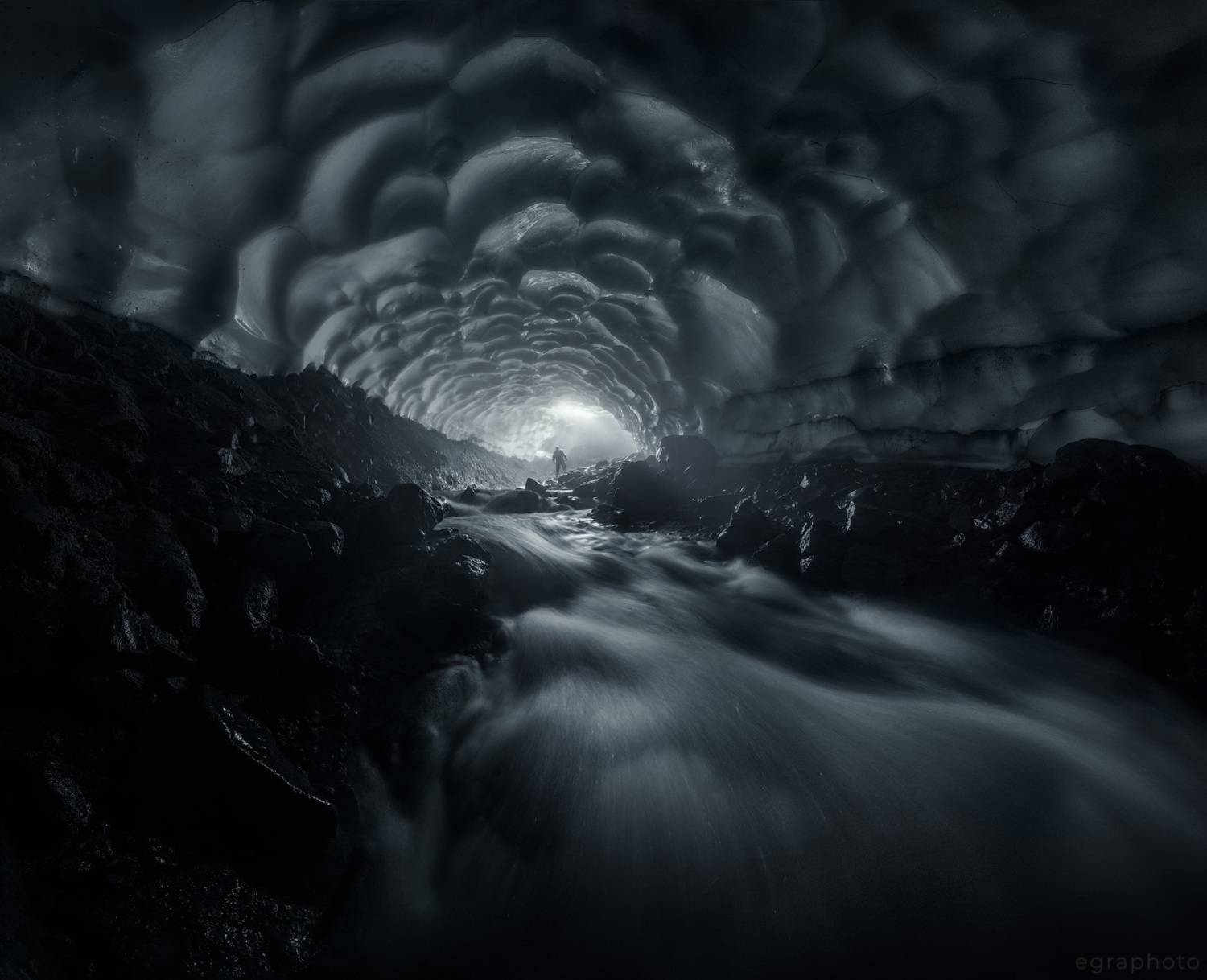 камчатка, вулкан, мутновский, россия, ледник, пещера, грот, Рябенький Александр