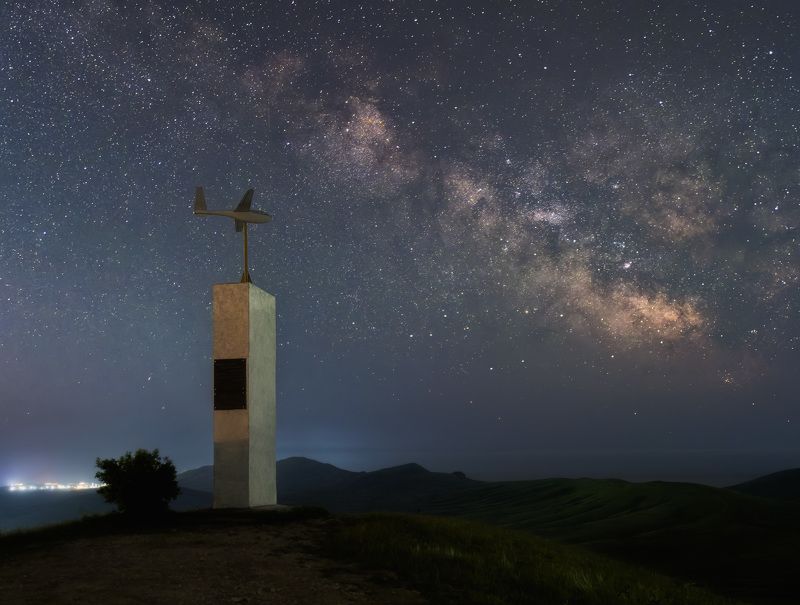 крым, звезды, ночь, млечный путь Звездная ночь фото превью