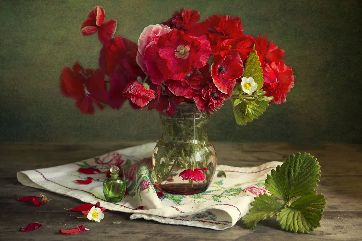 маки, букет ветов, лето, натюрморт, Зимина Лионелла