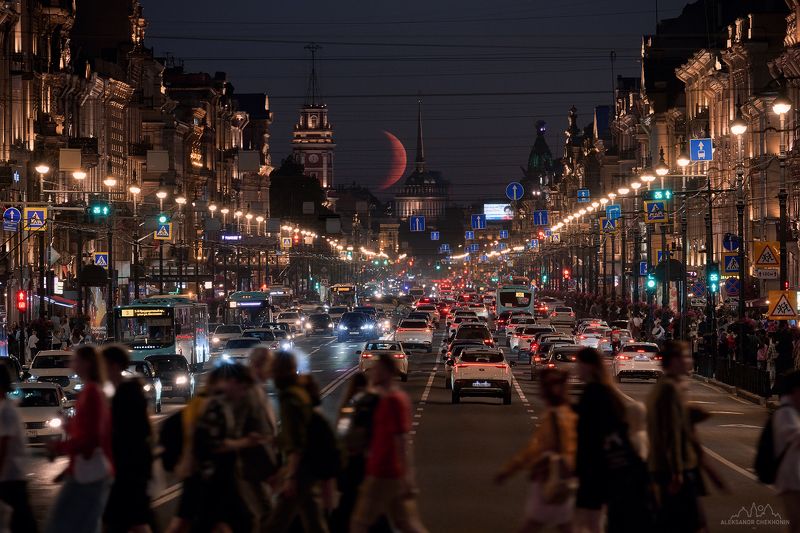 Ночной Невский фото превью