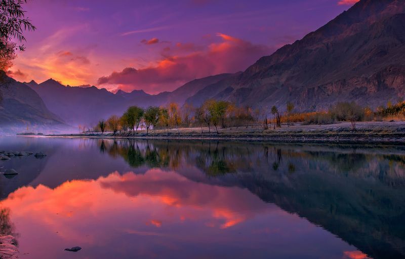 #landscape #valleys #pakistan #mountains #khaplu #sunset Dreamy Sunset фото превью