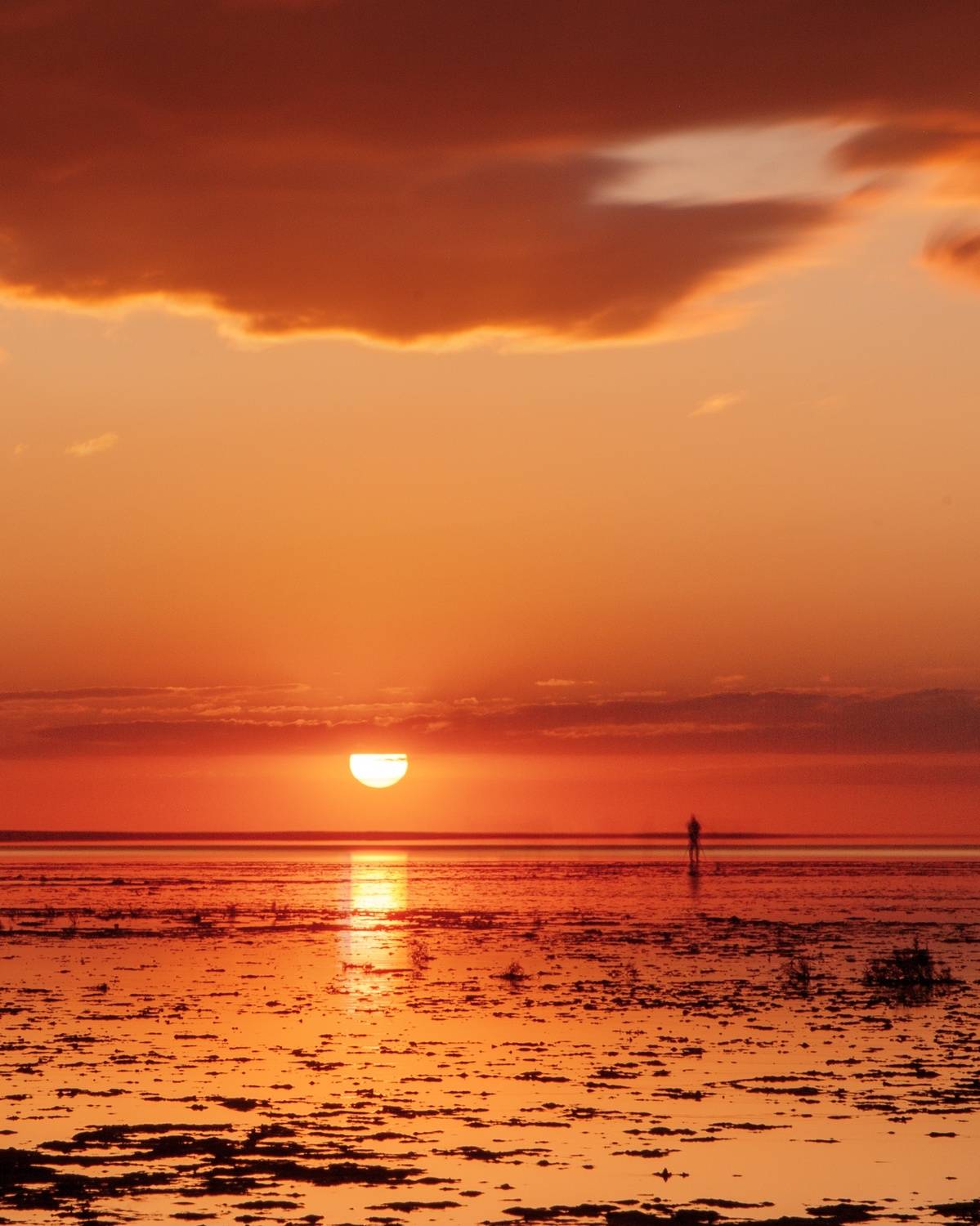 закат, солнце, озеро, эльтон, вечер, Голубцов Вячеслав