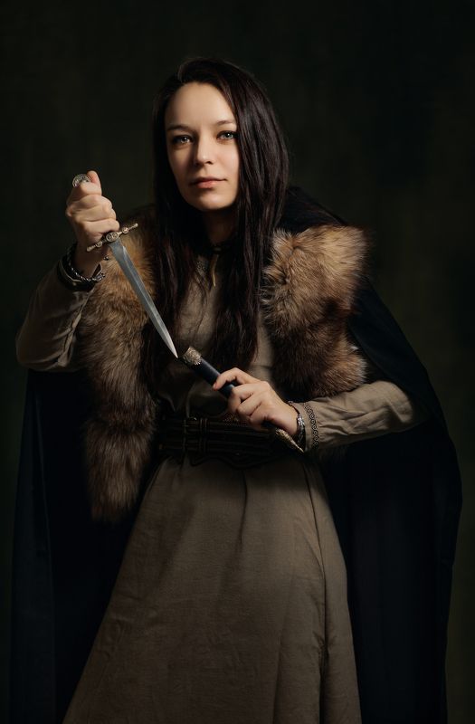 canon, девушка, портрет, женский портрет Викинг фото превью