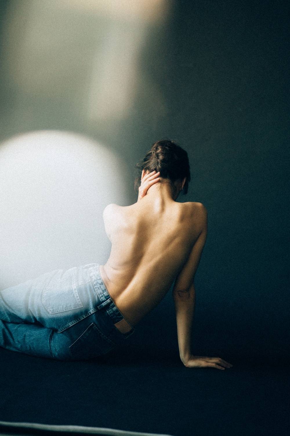 art, nude, portrait, fine, model, back, film, natural, back, sensual, posing, sensuality, face off, gorgeous, young,, Дмитрий Щекочихин