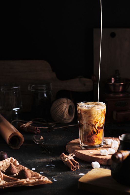 кофе айс латте  Кофейный уголок. Кофе со льдом фото превью