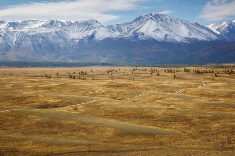 Рябь Курайской степи фото превью
