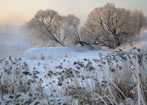 Утро на Истре в начале марта