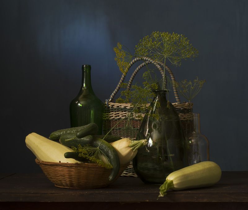 С кабачками и китайскими огурцами. фото превью