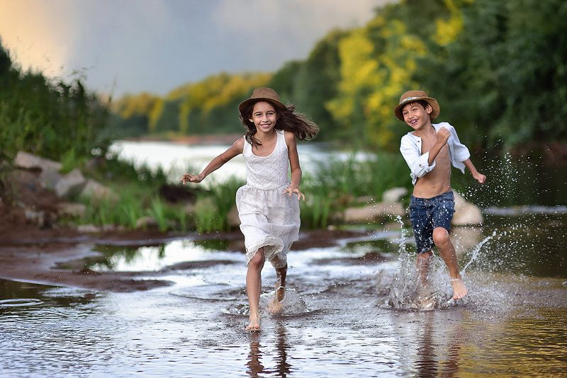 На речке фото превью