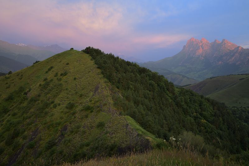 кавказ,ингушетия, эрзи, цей-лоам, рассвет Заповедник Эрзи фото превью