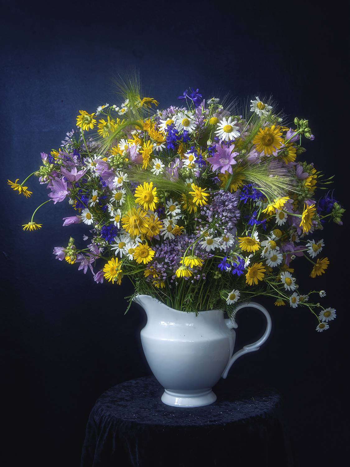 натюрморт, цветы, букеты, полевые цветы, лето, Приходько Ирина