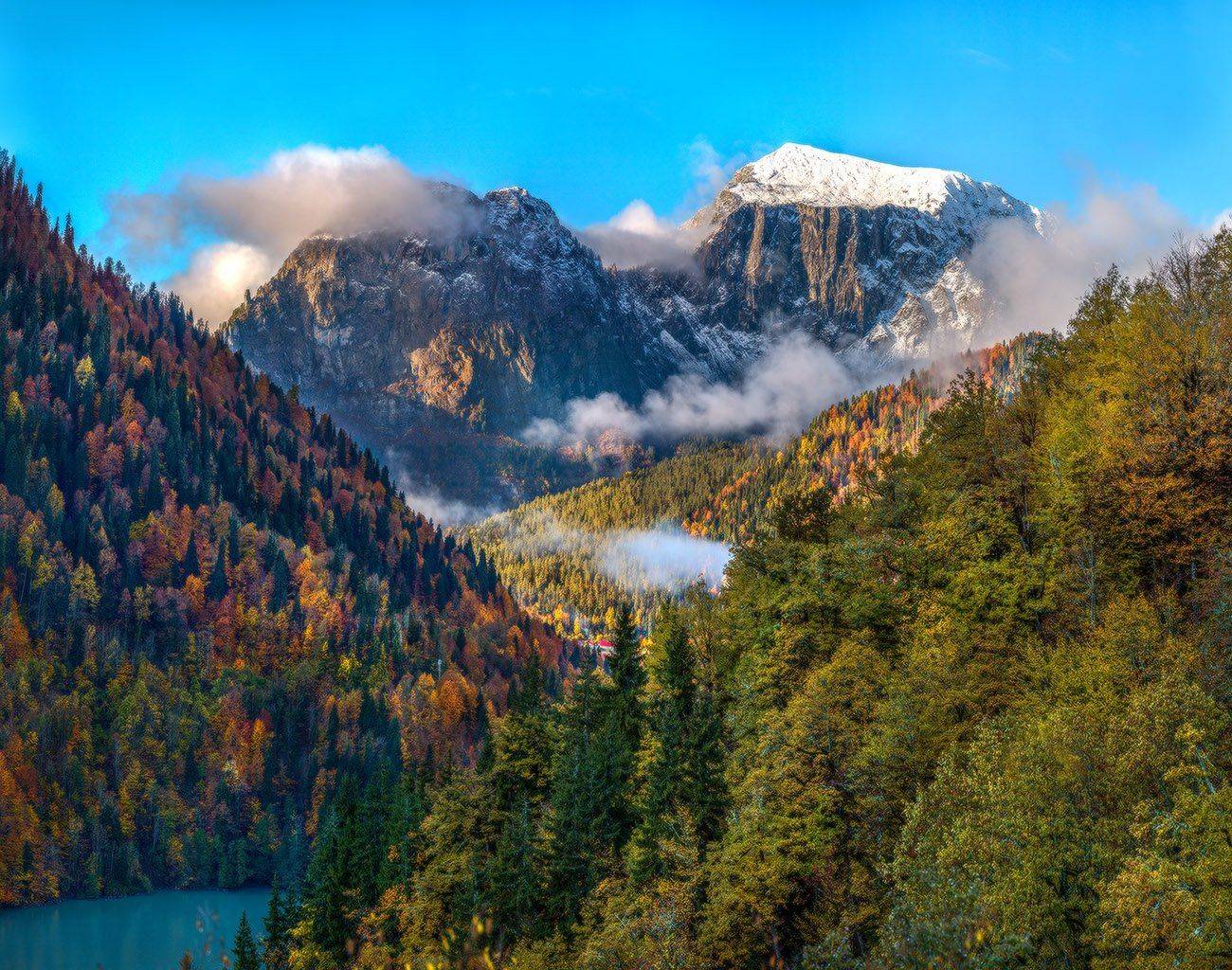 абхазия, горы, осень, рица, Лашков Фёдор