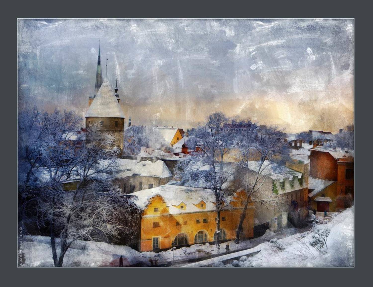Город, Зима, Музыка, николай дмитрук