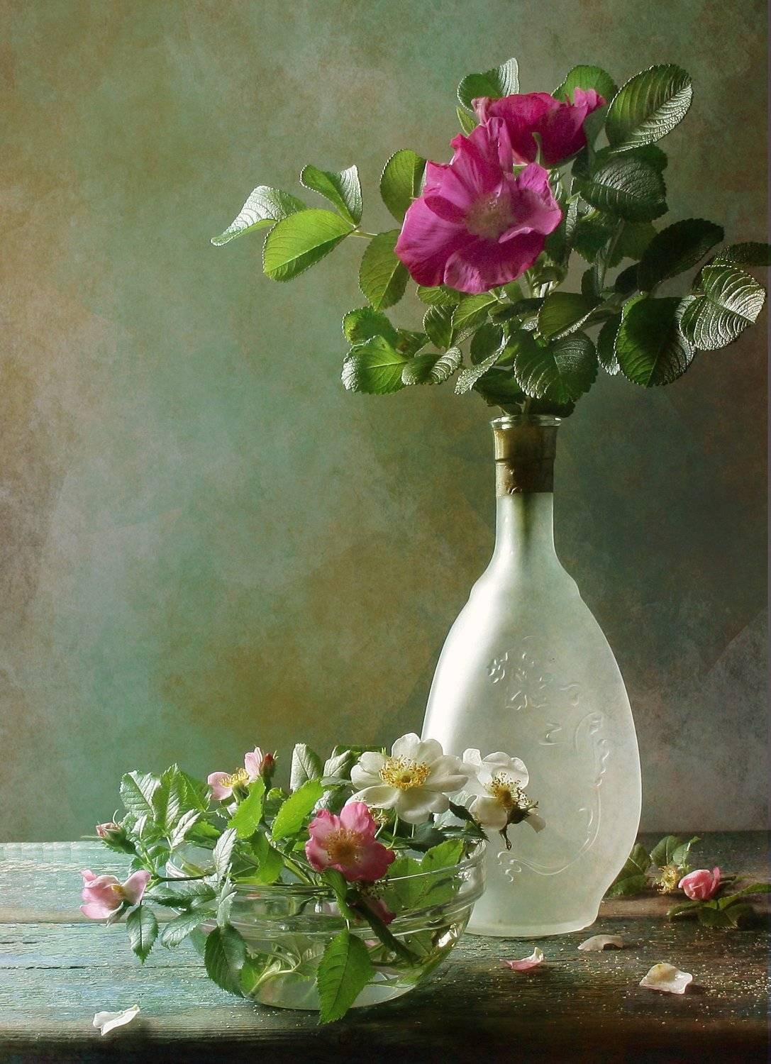 Ваза, Натюрморт, Цветы, Шиповник, Svetlana Tkachenko