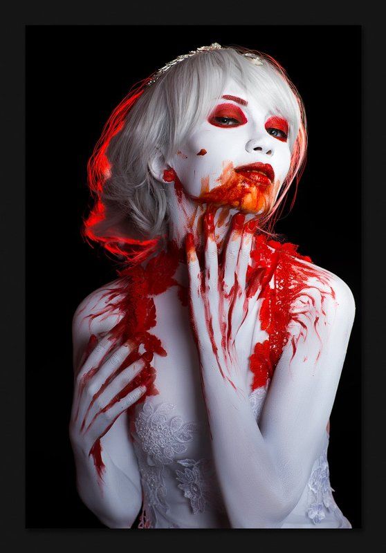 Blood, Girl, Light, Trash, White Кровавый декаданс фото превью