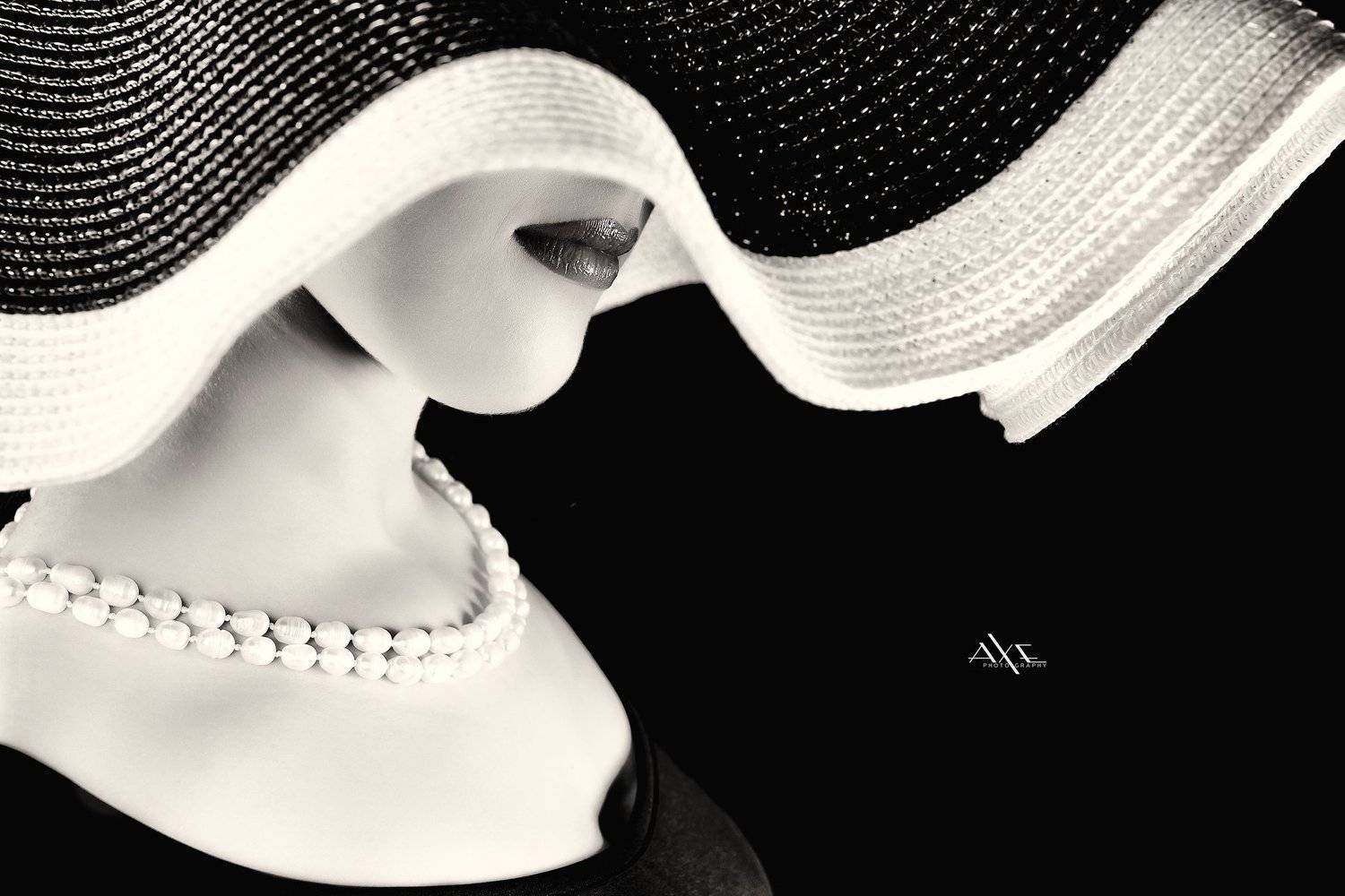 Black and white, Portrait, Studio, Woman, Руслан Болгов (Axe)