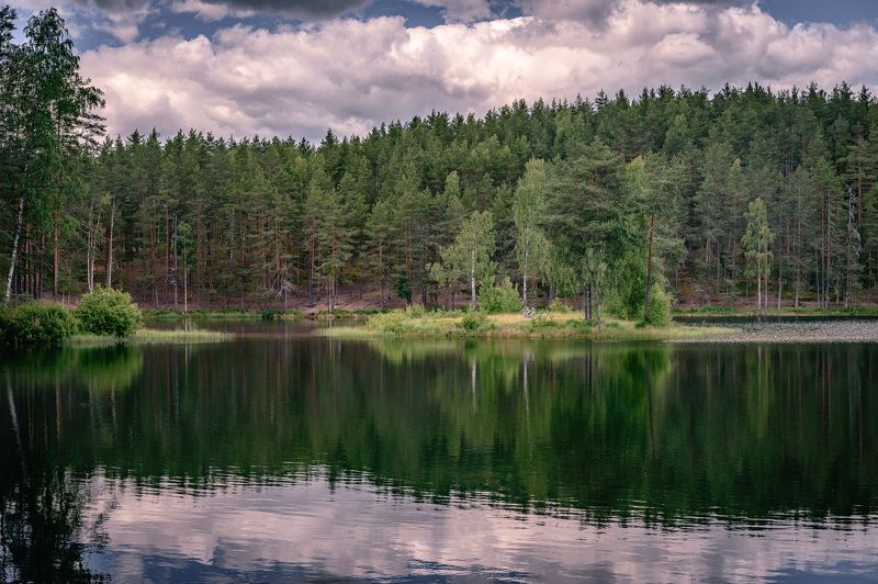 пейзаж Двое на острове фото превью