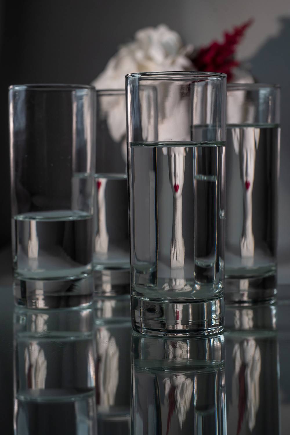 отражение, стаканы, портрет, Бакбак Тата