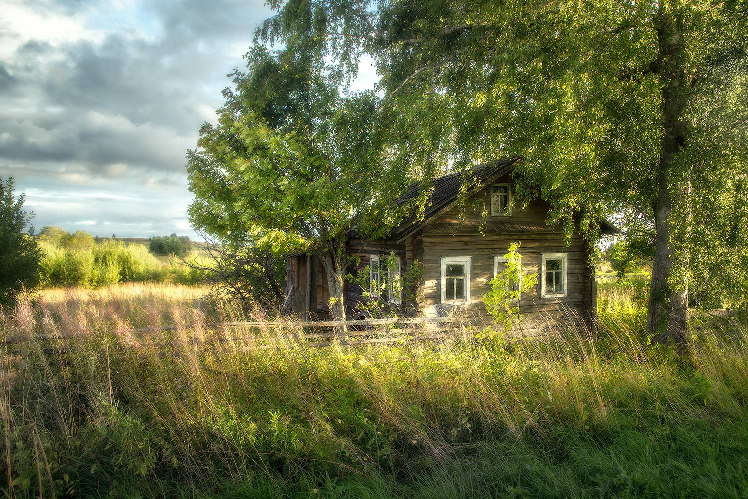 лето, дом, трава, деревня,, Макаров Роман