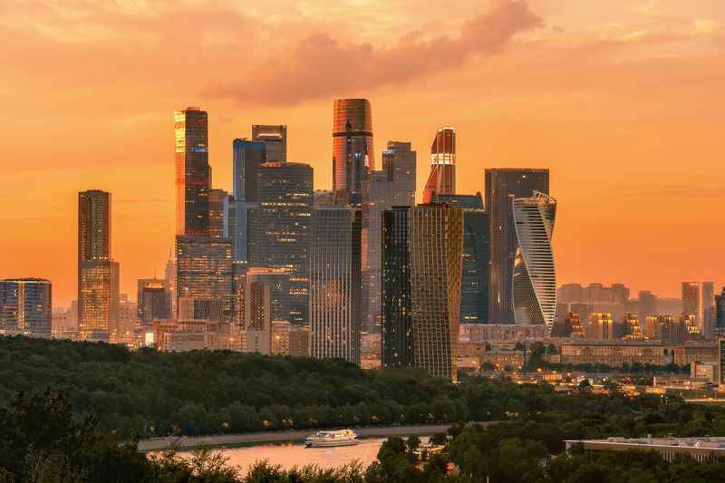 москва, москва сити, воробьевы горы, moscow, russia, architecture, famous place  фото превью