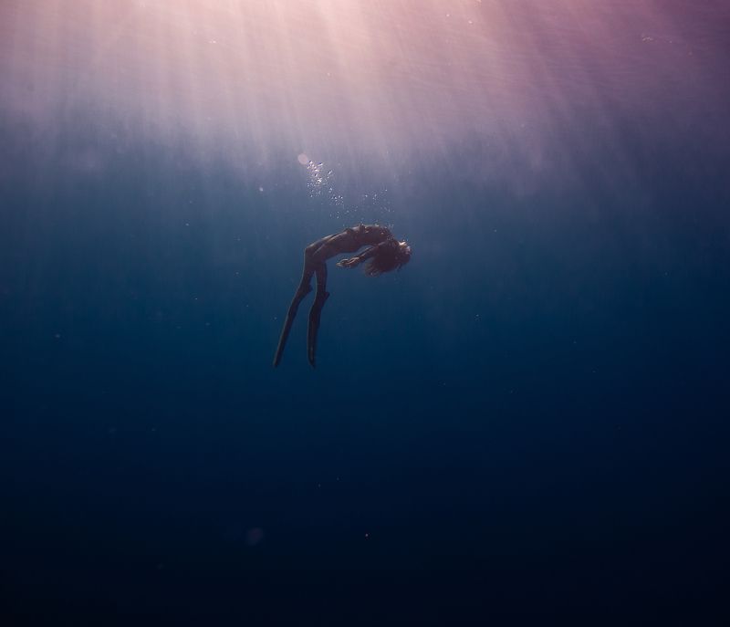 underwater, girl, woman, freediving, freediving, israel, quite, peaceful, serenity, dive, diver Underwater фото превью