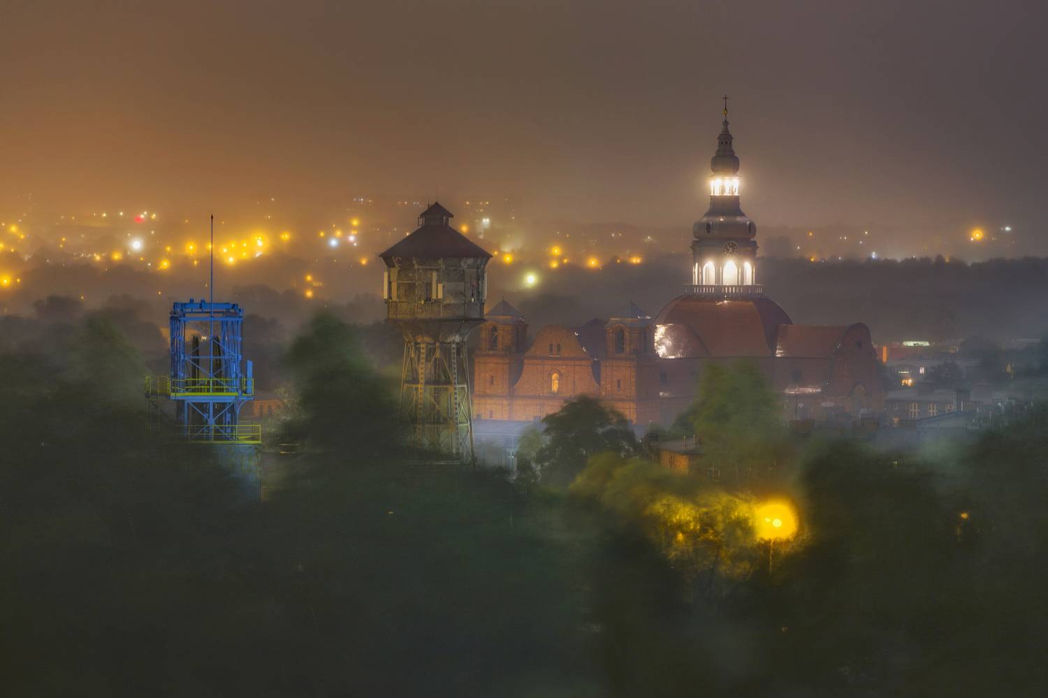 Photography, Architecture, Sky, Church, Nature, Storm, Rain, Nikiszowiec, Katowice, City, Gale, Longexposure, Damian Cyfka