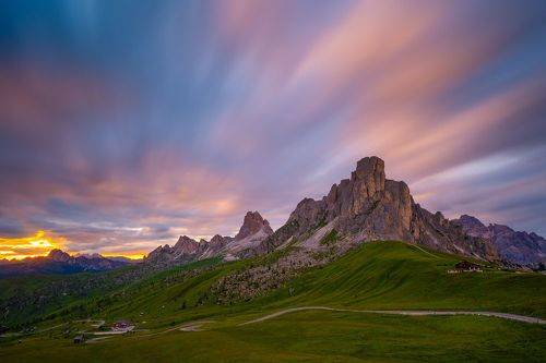 Sunset in Passo Giau