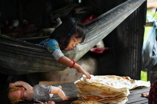 В камбоджийской хижине
