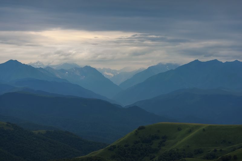 кавказ, карачаево-черкесия, горы,  лето, гумбаши, гум-баши Синегорье фото превью
