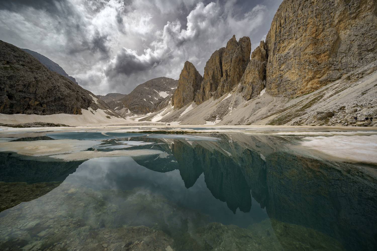 italy, dolomiti, landscape, lake, mountain, Igor Sokolovsky