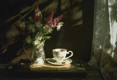 Чашка чая и настроение с летом..