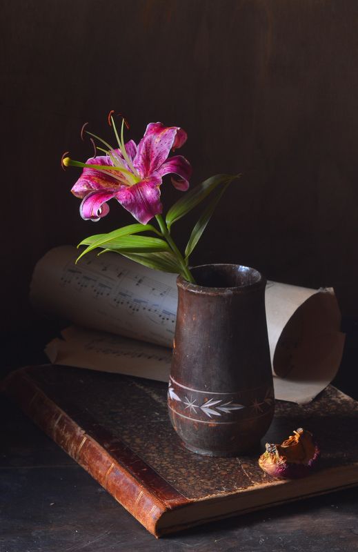 Дневник в фотографиях. 27 июля. С увядшей лилией и каким-то огрызком яблока. фото превью