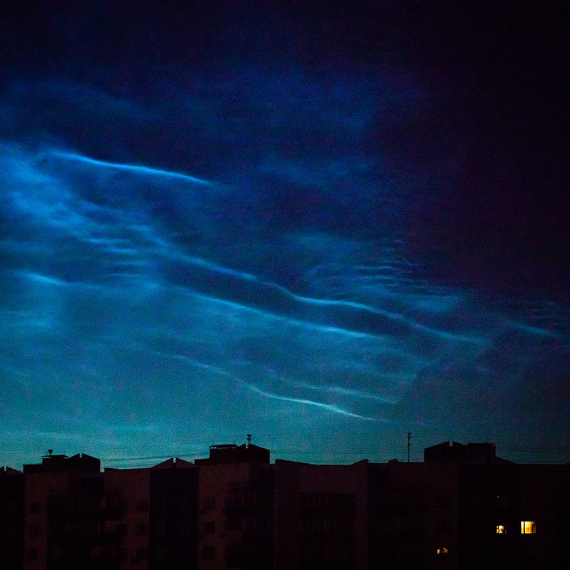 Серебристые облака.  фото превью