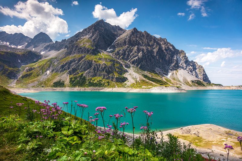 alps, mountains, austria, summer, see, lake Alps Austria фото превью