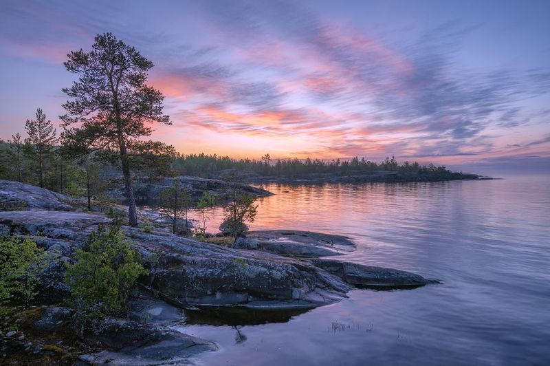 Утро на озере.... фото превью