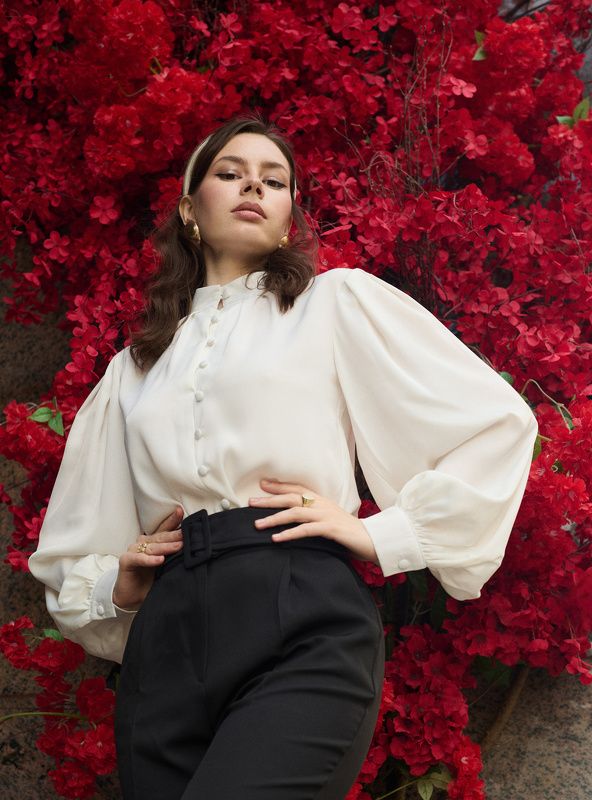 портрет, девушка, цветы Влада фото превью