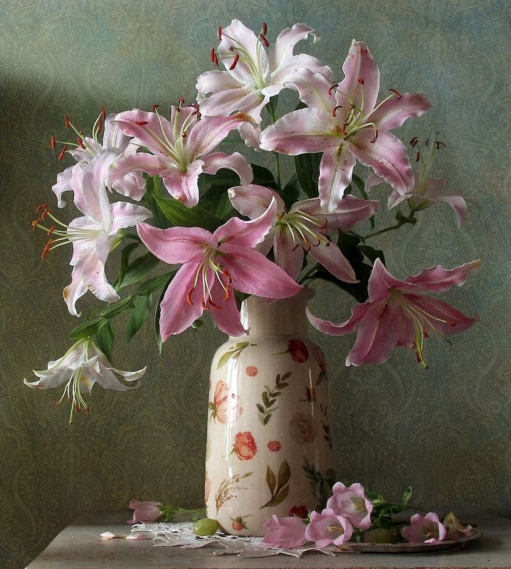 натюрморт, цветы, садовые цветы, лето, марина филатова, лилии *** фото превью