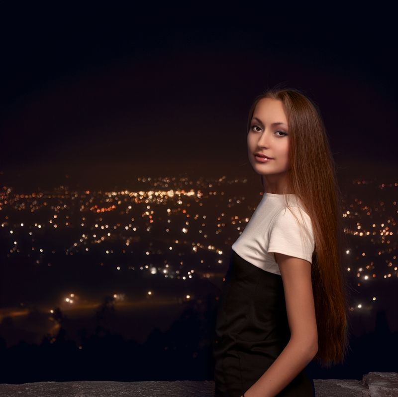 ночной город фото превью