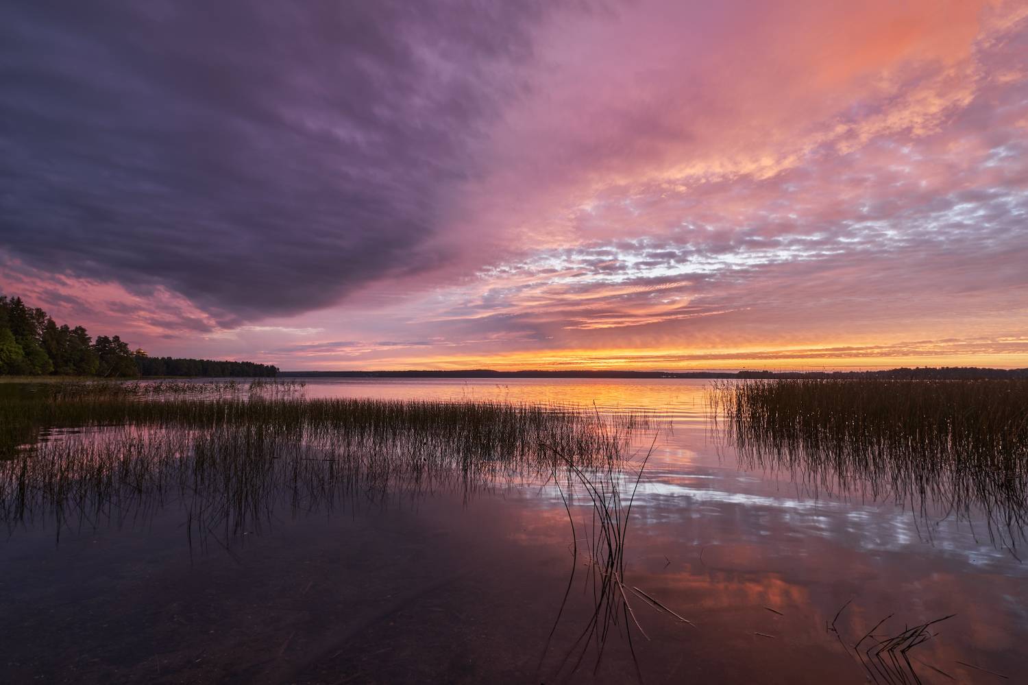 валдай,озеро,рассвет,тучи,гроза,пейзаж, Горшков Игорь