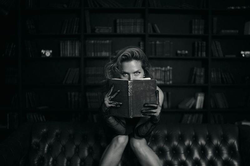 портрет, студия, девушка *** фото превью