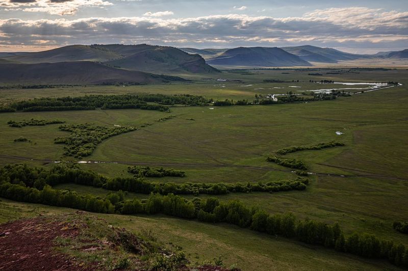 Саяны, заповедник Сундуки, пейзаж, весна,   фото превью