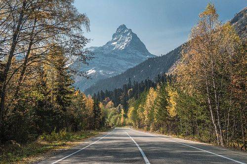 Дорога на Домбай