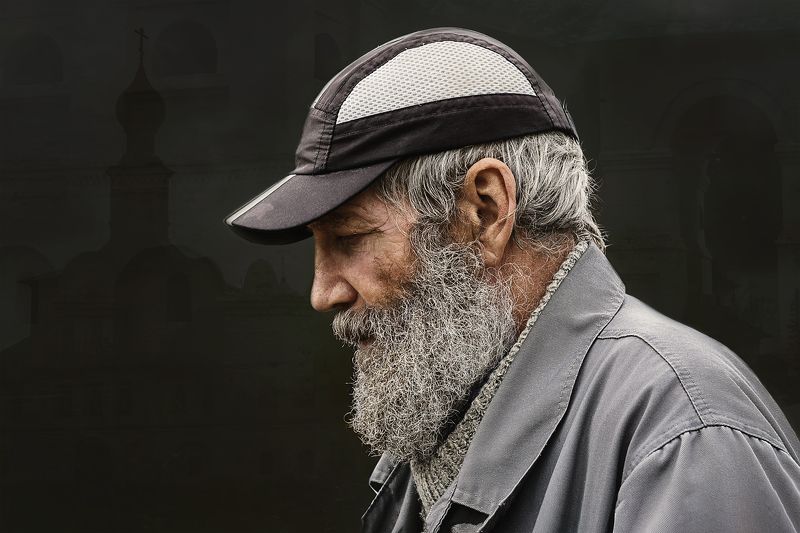 мужской, портрет, мужчина, лицо, борода Монастырский привратник фото превью