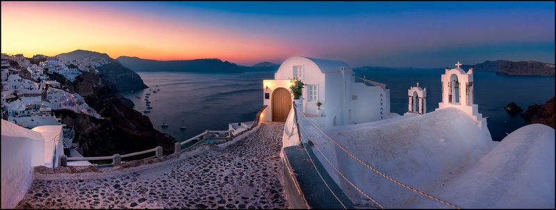 greece, santorini, alex gubski, ocean, sunrise Sunrise in Santorini фото превью