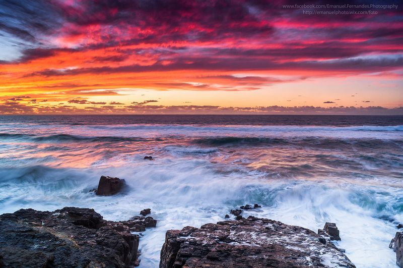 sky,clouds,colors,water,Portugal, Colors of sunrise ! фото превью
