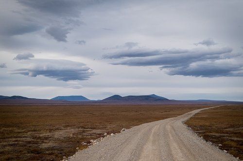 Дорога в Билибино осенью