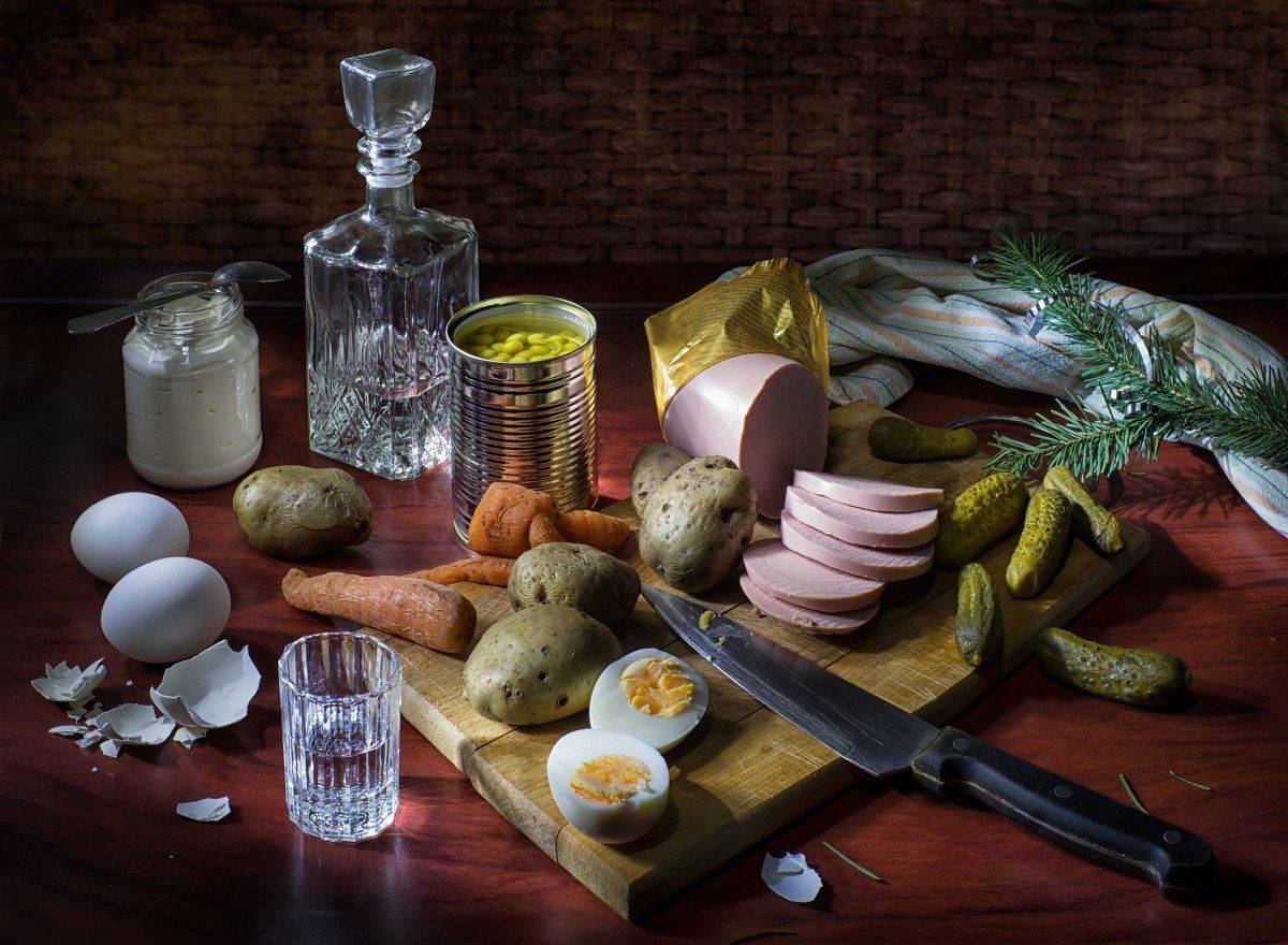 водка, оливье, новый год, Николай Ляпин