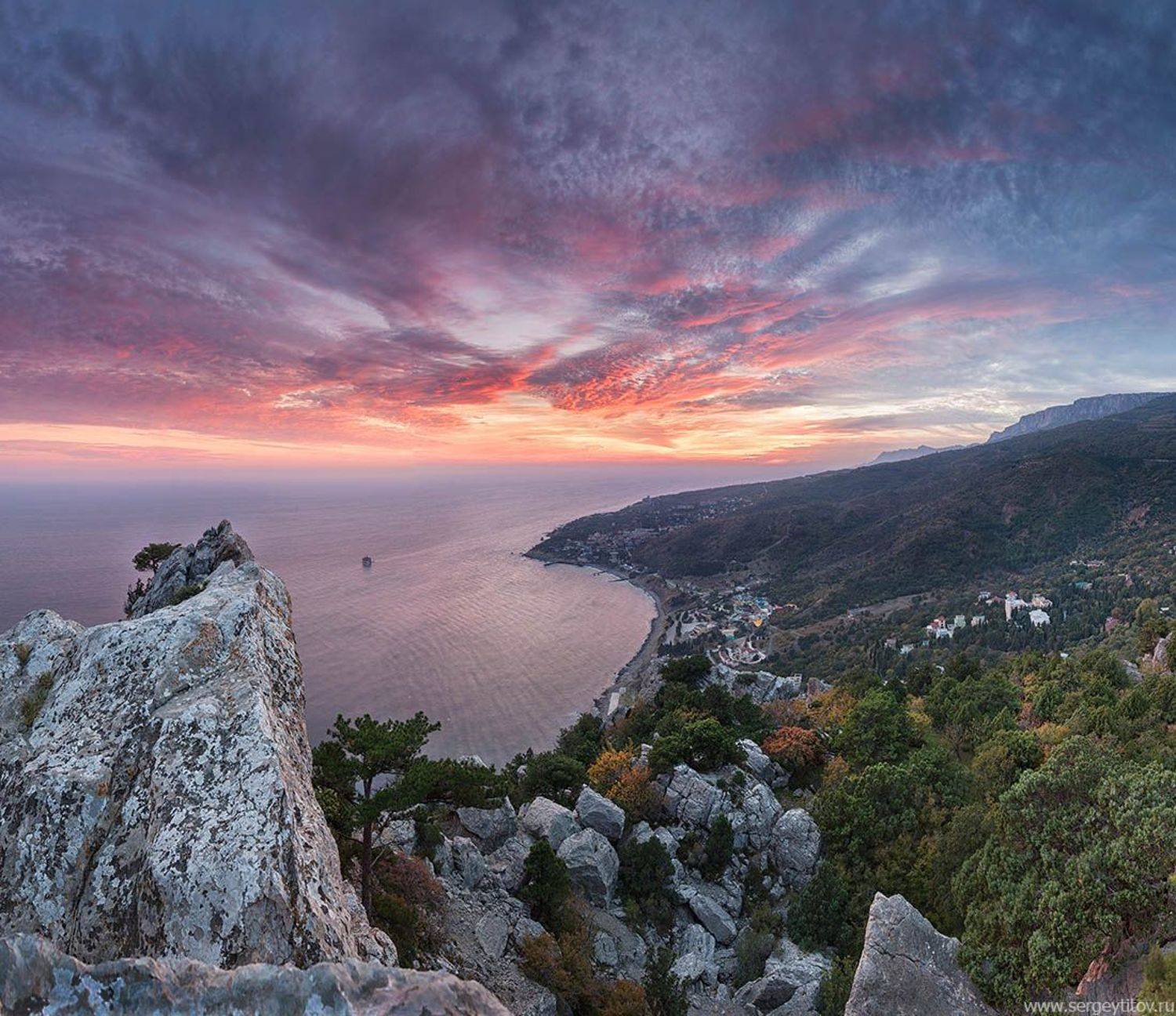 голубой залив, гора, гора кошка, залив, кошка, крым, симеиз, скала, ялта, Serge Titov