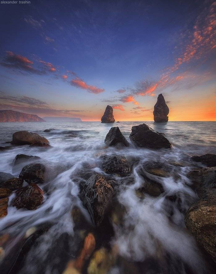 крым, морской пкйзаж, мыс фиолент, орест и пилад, пейзаж, фиолент, Александр Трашин