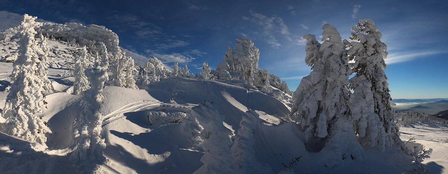 Зима, Кедры, Пихты, Сибирь, Сказка, Снег, Сугробы, Шерегеш, Валерий Пешков